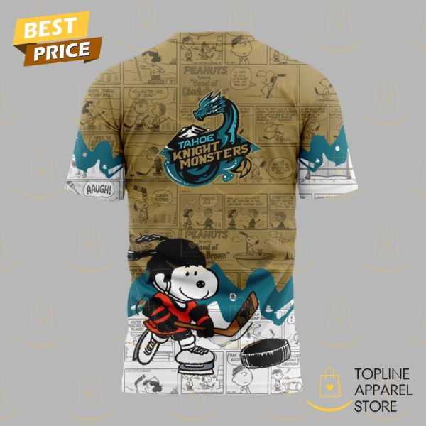 Tahoe Knight Monsters 75th Anniversary Of Peanuts 3D T-Shirt - Image 3