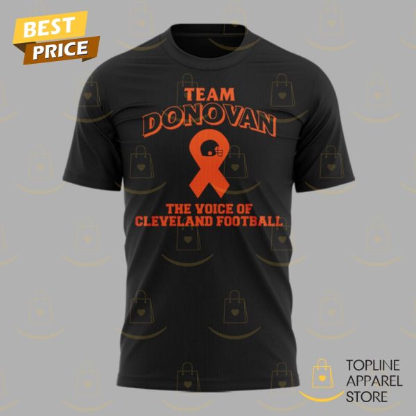 Team Donovan The Voice Of Cleveland Browns 3D T-Shirt - Image 2