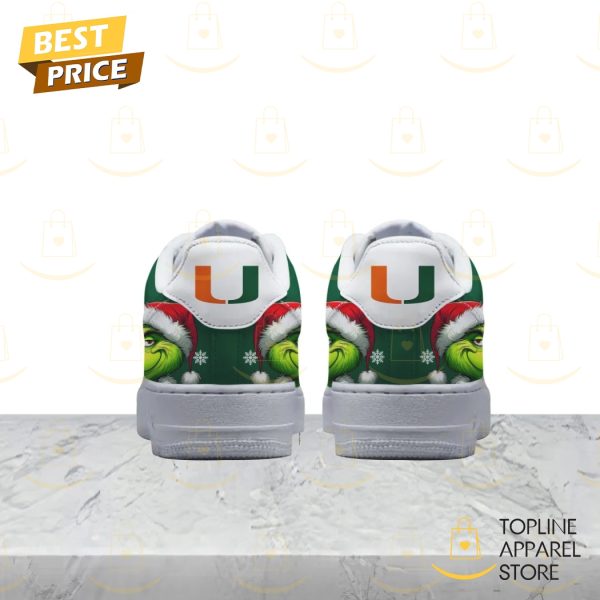 Miami Hurricanes Merry Canemas Air Force 1 - Image 3