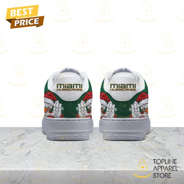 Miami Hurricanes Merry Canemas Air Force 1 - Image 3
