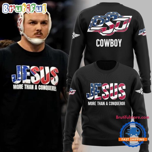 Oklahoma State Cowboys Wyatt Hendrickson JESUS 3D Print Sweatshirt