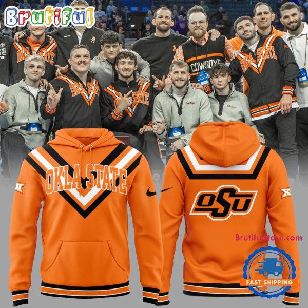 Oklahoma State Cowboys Wrestling Orange Hoodie