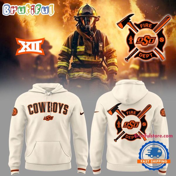 Oklahoma State Cowboys Baseball x Firefighter Appreciation Hoodie