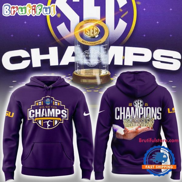 LSU Tigers 2025 SEC Women’s Gymnastics Champions 3D All Over Print Hoodie