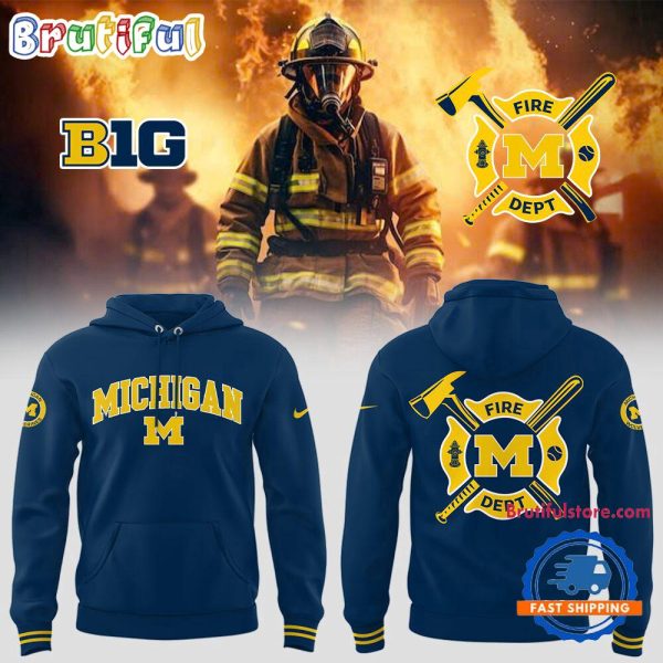 Michigan Wolverines x Firefighter Appreciation Night Hoodie