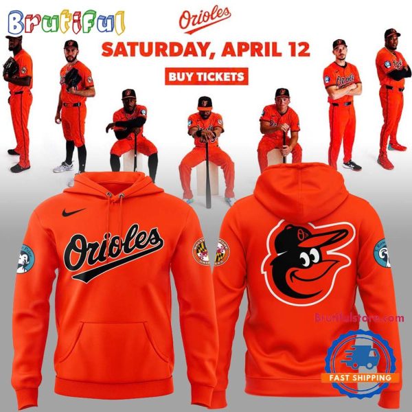 Baltimore Orioles Orange On Orange 2025 Hoodie