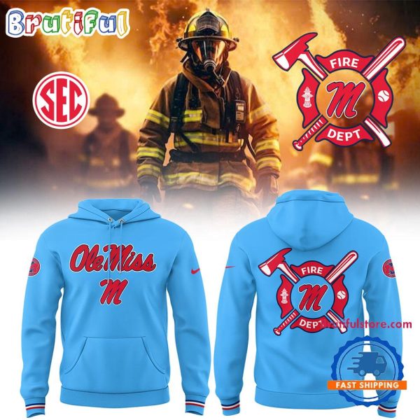 Ole Miss Rebels Baseball x Firefighter Appreciation Night Hoodie