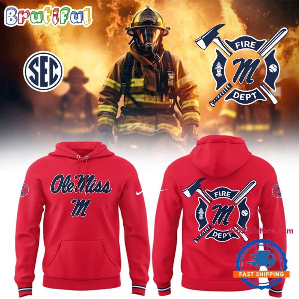 Ole Miss Rebels Baseball x Firefighter Appreciation Night 3D Print Hoodie
