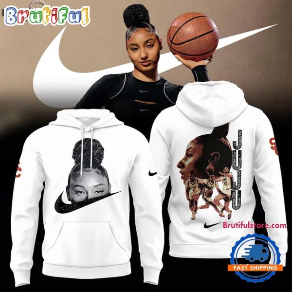 USC Trojans Women's Basketball JuJu Watkins 3D Print White Hoodie