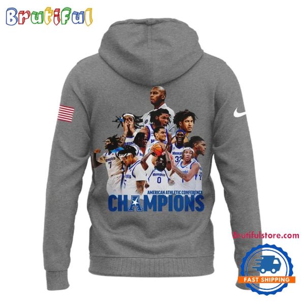 Memphis Tigers 2025 AAC Tournament CHAMPIONS Hoodie - Image 2