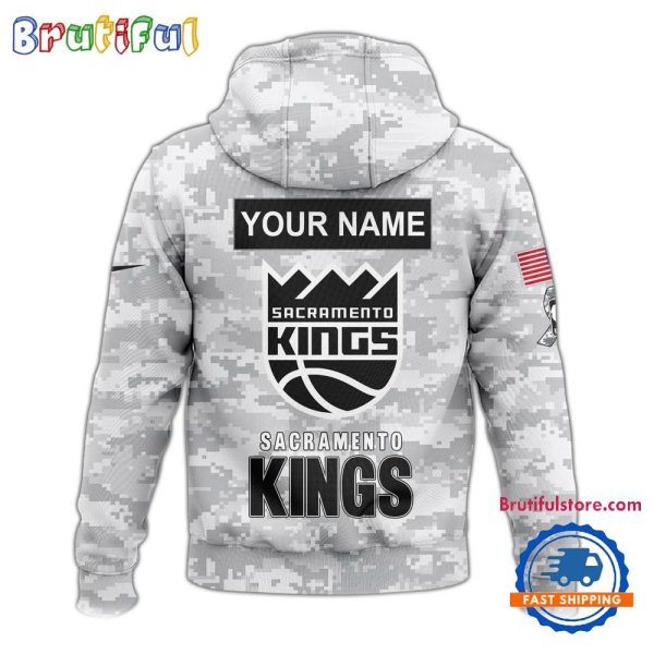 Sacramento Kings Camo 2025 Salute to Service Club Hoodie - Image 2