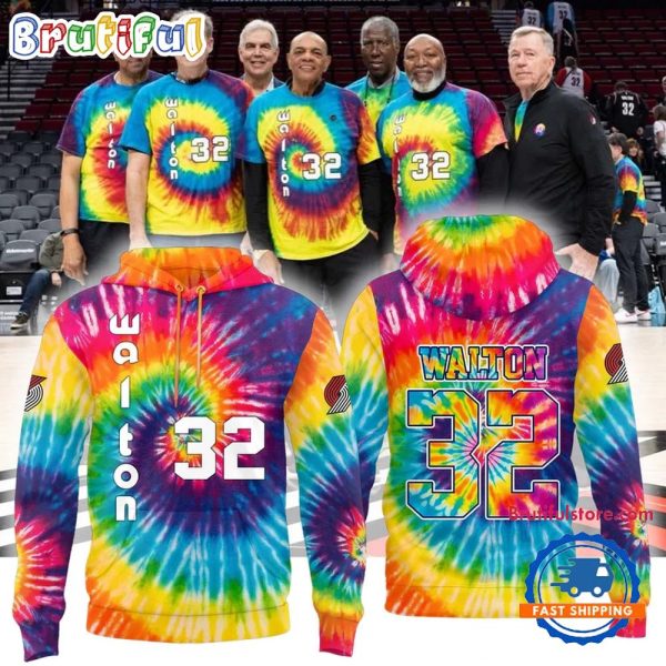 Portland Trail Blazers Limited Edition Bill Walton Tribute 3D All Over Printed Hoodie