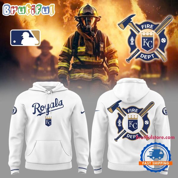 Kansas City Royals x Firefighter Appreciation Night White Hoodie