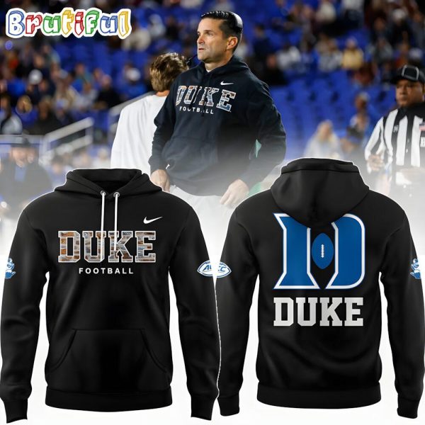 Duke Blue Devils 2025 Durham Camo Wordmark Club Hoodie