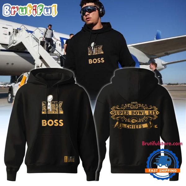 Kansas City Chiefs Patrick Mahomes Super Bowl LIX BOSS Hoodie