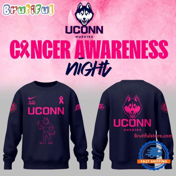 Uconn Huskies Basketball x Fight Night Cancer Limited Edition 2025 Sweatshirt