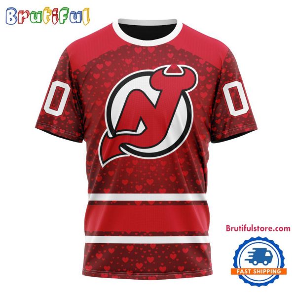 NHL New Jersey Devils Hockey Team Gift For Valentines Day TShirt, Sweatshirt, Hoodie