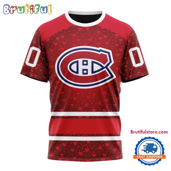 NHL Montreal Canadiens Hockey Team Gift For Valentines Day TShirt, Sweatshirt, Hoodie