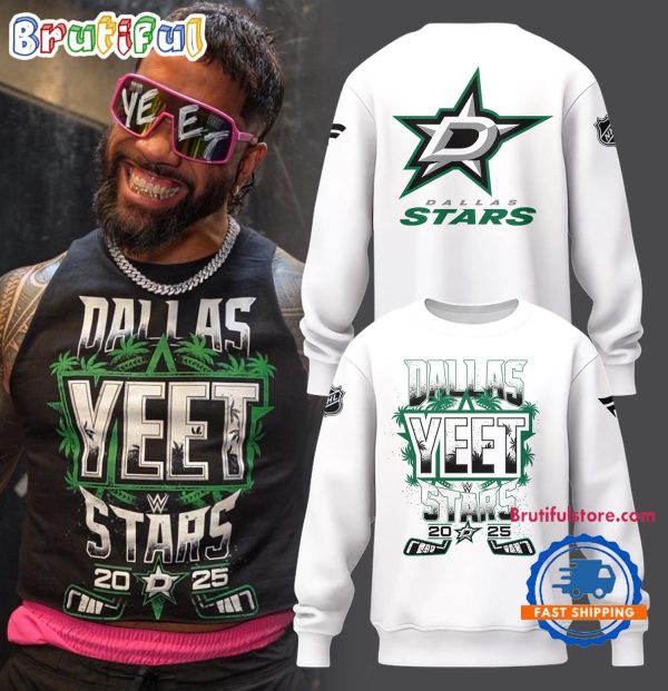 NHL Dallas Stars x YEET White Sweatshirt