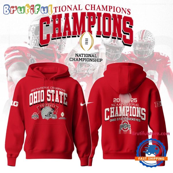 Ohio State Football National Champions 2025 New Design Hoodie