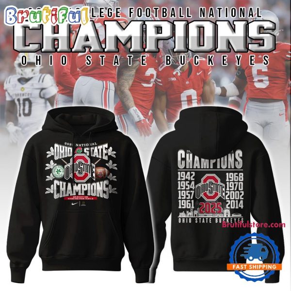 Ohio State Buckeyes NCAA National Champions Unisex Hoodie