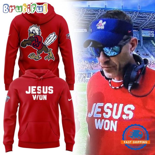Liberty Flames Coach Jamey Chadwell Jesus Won Hoodie