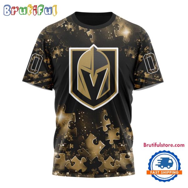 NHL Vegas Golden Knights Autism Awareness Hockey New Design TShirt, Sweatshirt, Hoodie