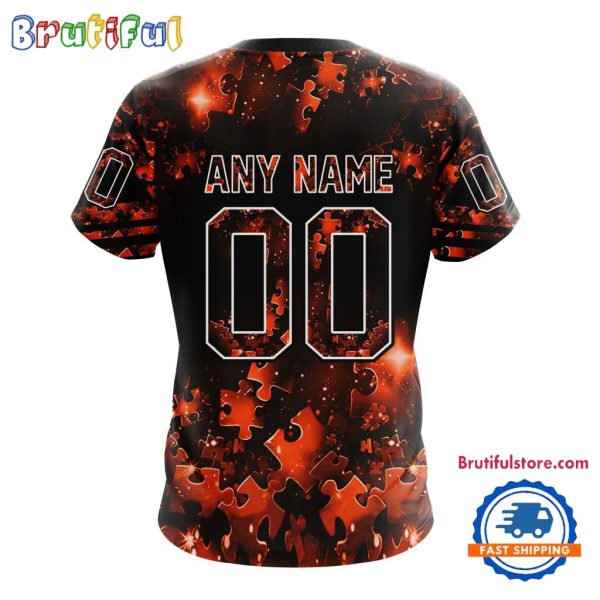 NHL Philadelphia Flyers Autism Awareness Hockey New Design TShirt, Sweatshirt, Hoodie - Image 2
