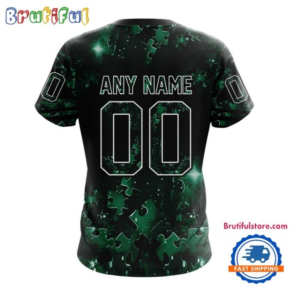 NHL Minnesota Wild Autism Awareness Hockey New Design TShirt, Sweatshirt, Hoodie - Image 2