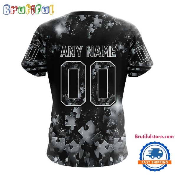 NHL Los Angeles Kings Autism Awareness Hockey New Design TShirt, Sweatshirt, Hoodie - Image 2