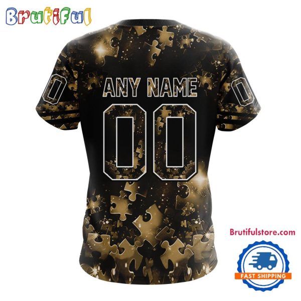 NHL Anaheim Ducks Autism Awareness Hockey New Design TShirt, Sweatshirt, Hoodie - Image 2