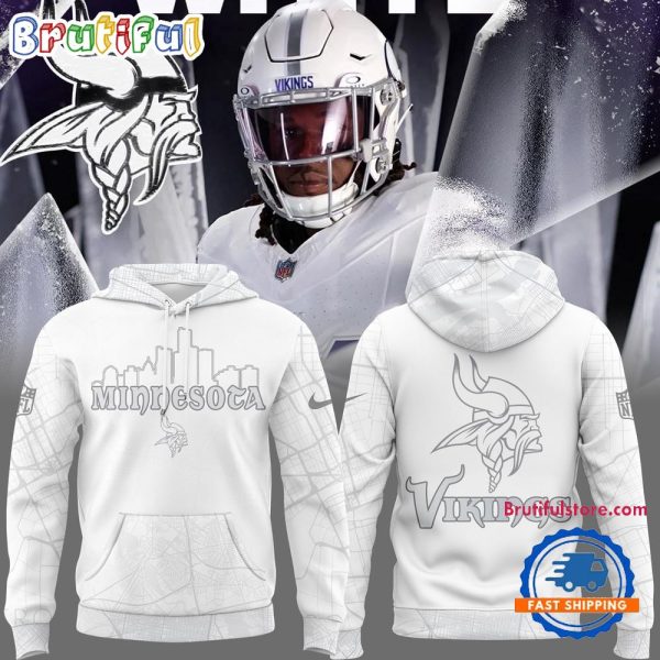 Minnesota Vikings City 2024 Season Limited Edition White Hoodie