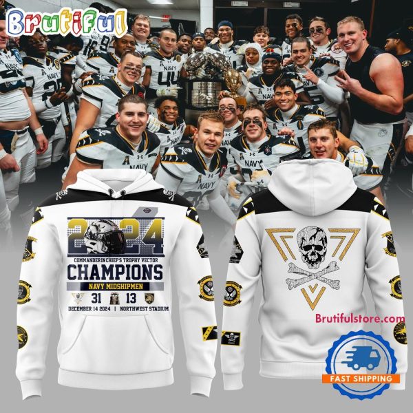 Navy Midshipmen 2024 CIC Trophy Champions Limited Edition Hoodie