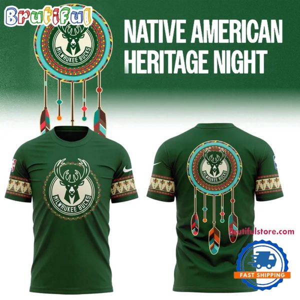 Milwaukee Bucks 2024 America Native New Design Hoodie