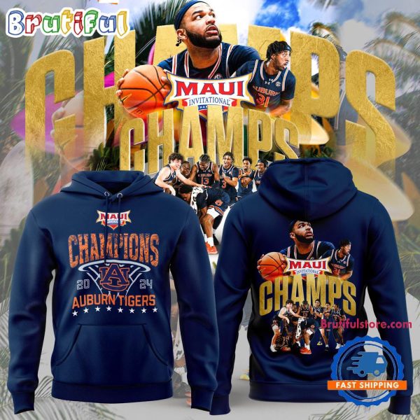 Auburn Tigers Men’s Basketball 2024 Champions Limited Navy Hoodie