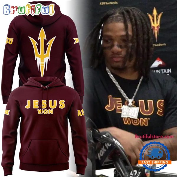 Arizona State Sun Devils JESUS WON Limited Edition New Hoodie