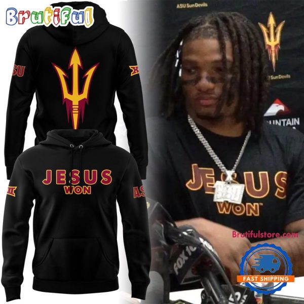 Arizona State Sun Devils JESUS WON Limited Edition 2024 Hoodie