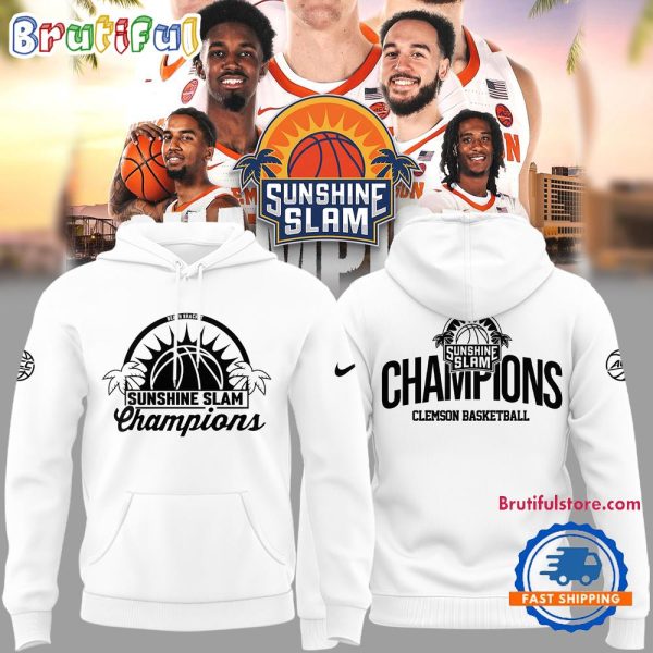 Clemson Tigers Basketball 2024 Sunshine Slam Champions Hoodie