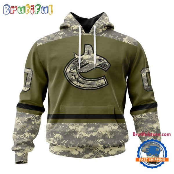 NHL Vancouver Canucks Special Veterans Military Appreciation Hoodie, TShirt, Sweatshirt
