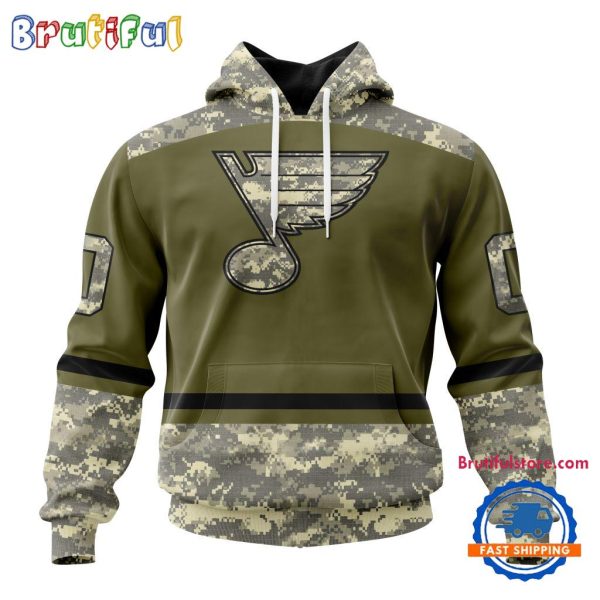 NHL St. Louis Blues Special Veterans Military Appreciation Hoodie, TShirt, Sweatshirt