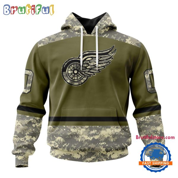 NHL Detroit Red Wings Special Veterans Military Appreciation Hoodie, TShirt, Sweatshirt