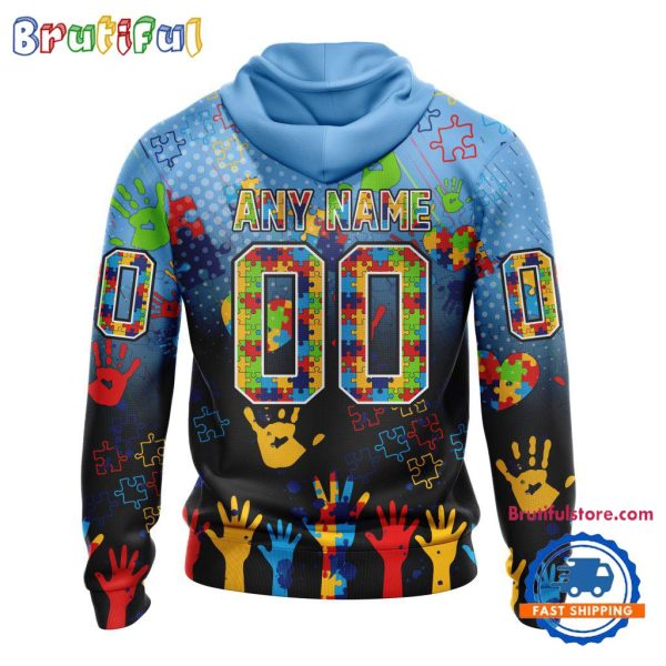 NHL Utah Hockey Club Special Autism Awareness Personalization Hoodie, TShirt, Sweatshirt - Image 2