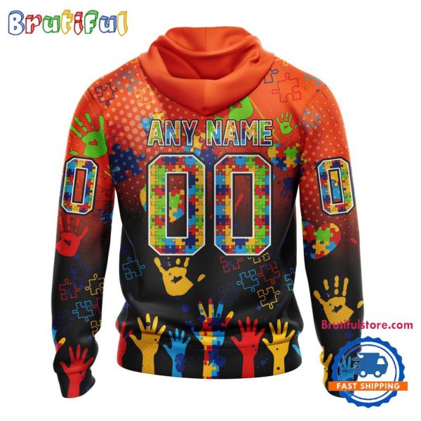 NHL Philadelphia Flyers Special Autism Awareness Personalization Hoodie, TShirt, Sweatshirt - Image 2