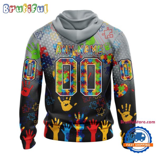 NHL Los Angeles Kings Special Autism Awareness Personalization Hoodie, TShirt, Sweatshirt - Image 2