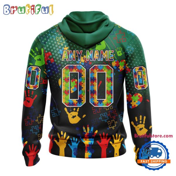 NHL Dallas Stars Special Autism Awareness Personalization Hoodie, TShirt, Sweatshirt - Image 2