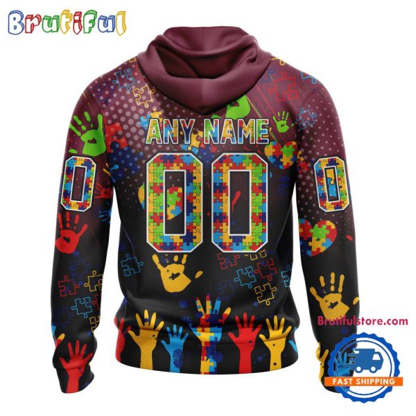 NHL Colorado Avalanche Special Autism Awareness Personalization Hoodie, TShirt, Sweatshirt - Image 2