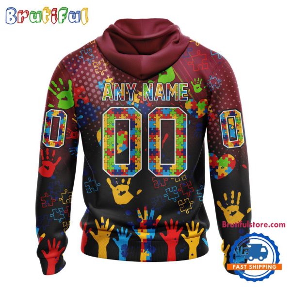 NHL Arizona Coyotes Special Autism Awareness Personalization Hoodie, TShirt, Sweatshirt - Image 2