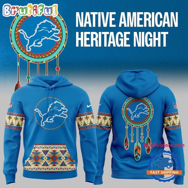 Detroit Lions NFL 2024 Native American Heritage New Hoodie