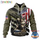 NHL Carolina Hurricanes Special Hockey Honor Veterans And Their Families Hoodie, TShirt, Sweatshirt