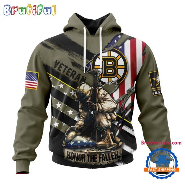 NHL Boston Bruins Special Hockey Honor Veterans And Their Families Hoodie, TShirt, Sweatshirt